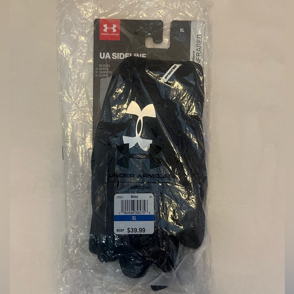 Black Men’s XL Under Armor Gloves